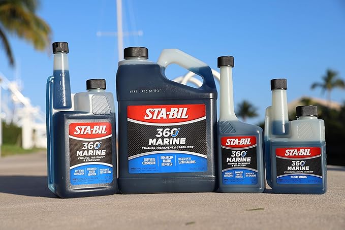 STA-BIL 360 Marine Ethanol Treatment and Fuel Stabilizer - Prevents Corrosion - Helps Clean Fuel System For Improved In-Season Performance - Treats Up To 100 Gallons, 10 fl. oz. (22241)