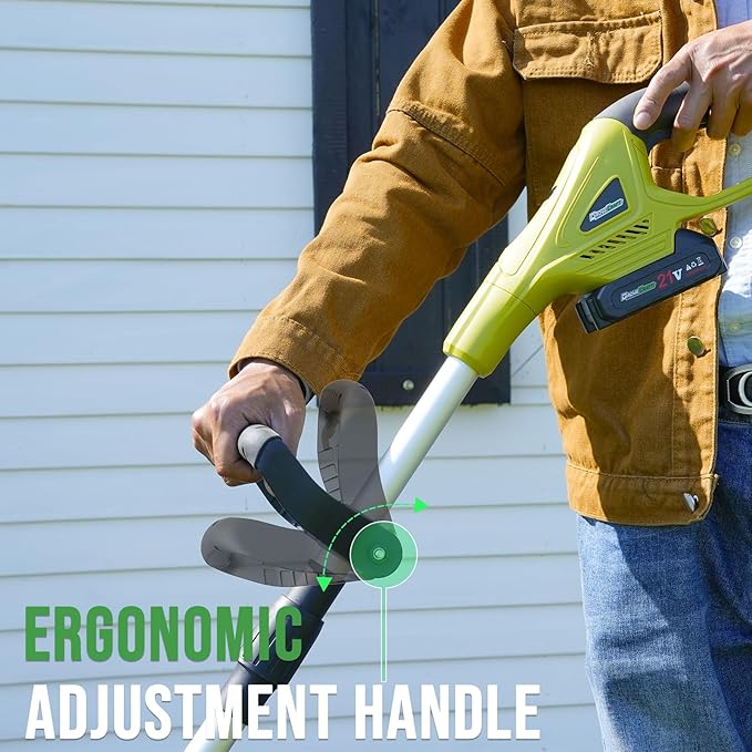 20V Cordless Tiller Cultivator with 48 Steel Tines, 9-inch Wide Battery Powered Garden Cultivator, Mini Tiller for Lawn/Gardening/Soil Cultivation(2*2Ah Battery and Fast Charger Included)