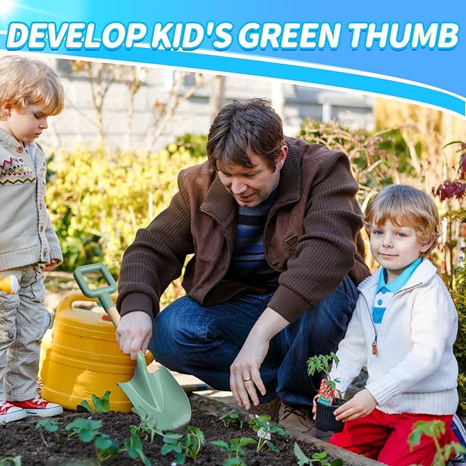 16" Wood Beach Sand Shovel Toys for Kids Adults, Heavy Duty Beach Toys Shovels for Sandbox Table, Sand Toy Shovel for Shoveling, Digging, Garden Fun