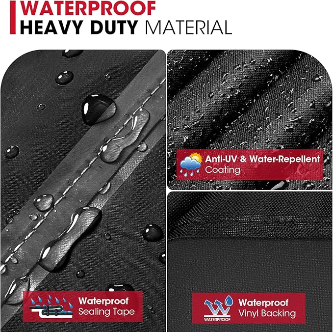 Unicook Griddle Cover for Blackstone 36 Inch Griddle Cooking Station, Waterproof Flat Top Grill Cover with Seam Taping and Support Pole, Heavy Duty Outdoor BBQ Cover for Camp Chef, Nexgrill etc