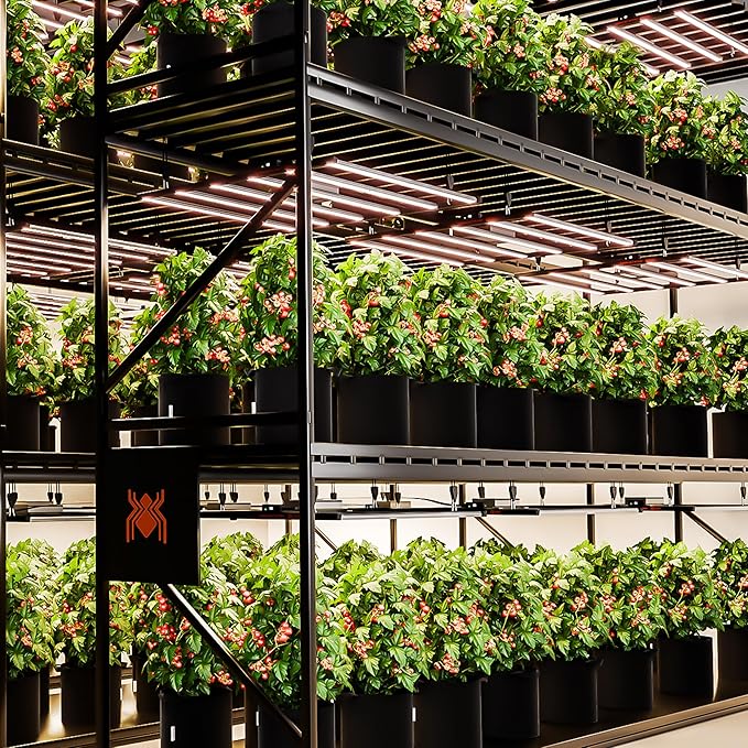 Spider Farmer G8600 Cost-Effective 800W LED Grow Lights, 4x4ft/5x5ft Coverage Commercial Bar Style LED Grow Lamp for Indoor Plants Vertical Farming, 2025 Upgraded Smart App Control