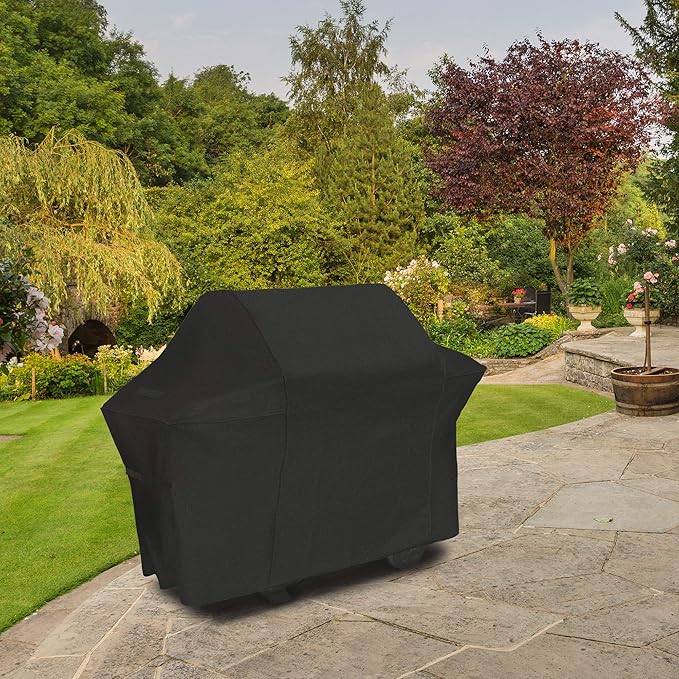 NEXCOVER 72 Inch Grill Cover - 600D Heavy Duty Waterproof and Weather Resistant BBQ Cover for Weber, Char Broil, Nexgrill, Holland - Fade Resistant, Black