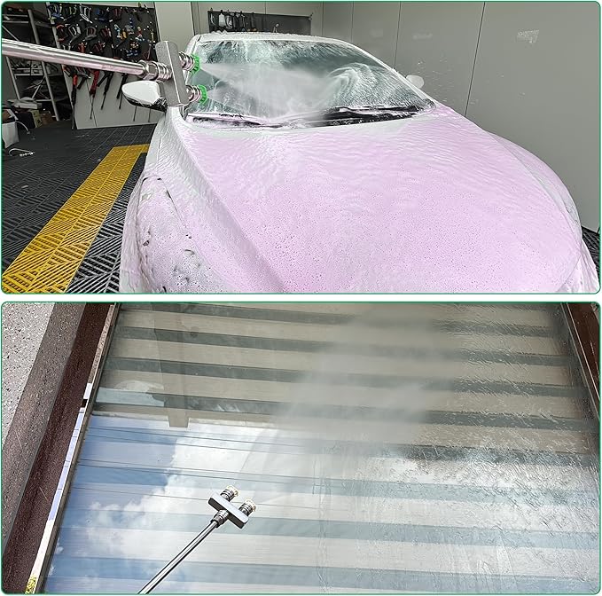 2-in-1 Pressure Washer Tips, Dual Pressure Washer Nozzle Tip with 8 Power Washer Spray Tips (0°/15°/25°/40°), 5000 PSI High Pressure Nozzle Set, 1/4" Quick Connect for Cars/Driveways/Patios