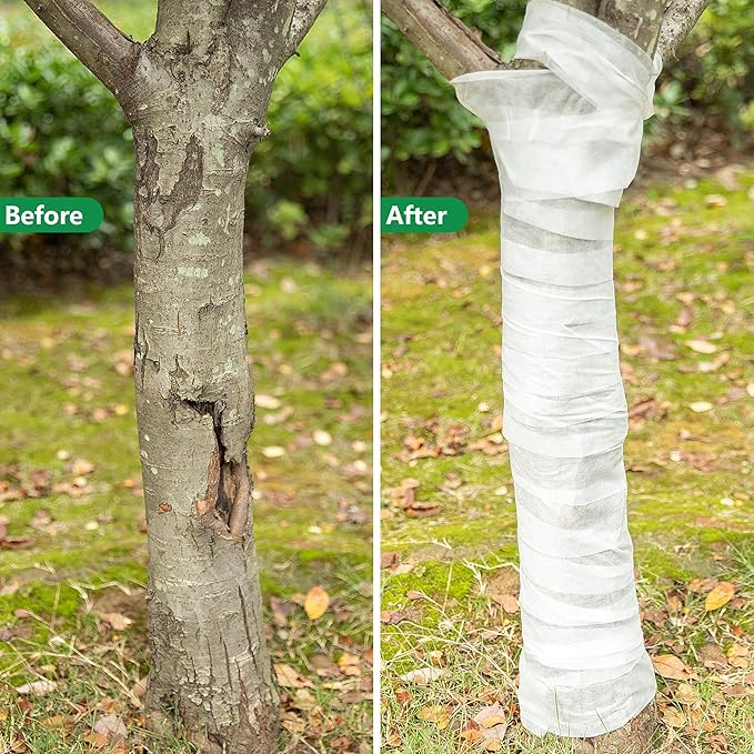 115Ft Tree Protector Wraps - Winter-Proof Antifreeze Bandage Tree Wrap - Reusable Plants Wrap to Protect Bark and Keep Plants Warm