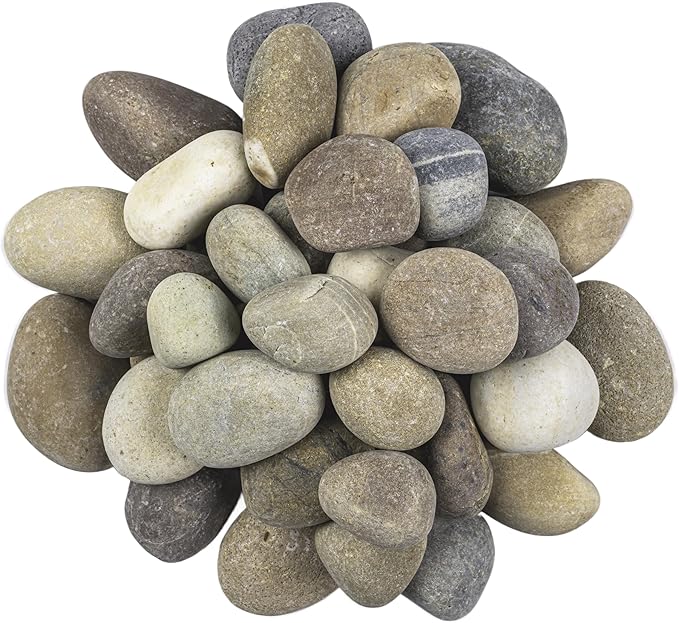 MSI Decorative Polished Multicolor Pebbles, 1 inch - 2.5 inch, 40 lb. Bag