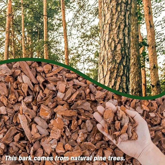 3 Quart Organic Orchid Bark for Potting-Natural Orchid Mulch for Potted Plants, Root Development of Orchid Plants and Garden Soil Amendment Mix