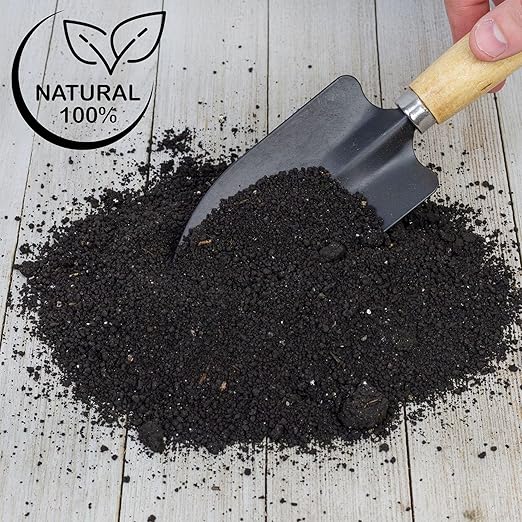 Premium Organic Worm Castings (4 Pounds); 4QT All Natural Soil Additive, Soil Builder, and Fertilizer