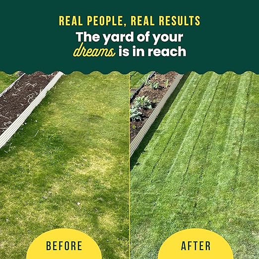 Sunday Lawn Kickstart Fertilizer, 42.3oz, 2 Pack - Fertilizer for Grass Improvement - Includes Universal Sprayer Attachment - Covers Up to 10,000 Sq Ft - Easy Application in 15 Minutes or Less