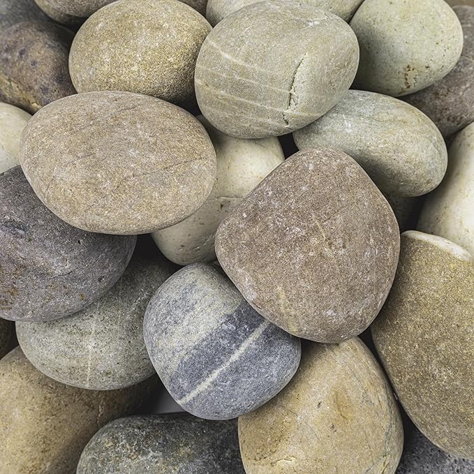 MSI Decorative Polished Multicolor Pebbles, 1 inch - 2.5 inch, 40 lb. Bag