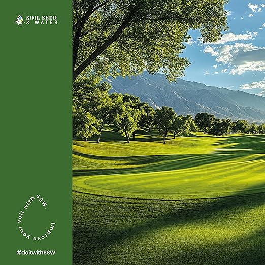 Soil Seed & Water Tee Top Divot Repair Blend – Turf Repair Soil Organic Fertilizer for Golf Greens, Lawns & Sports Fields - OMRI Listed Organic Fertilizer