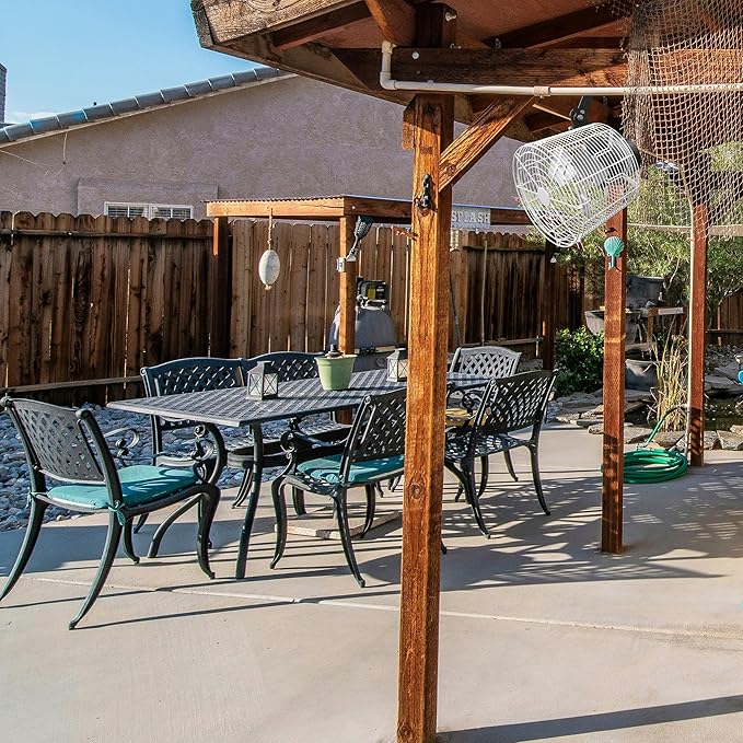 Air Circulation Fan 1/80HP 450CFM Greenhouse Ceiling Wall Mount High-efficiency Air Circulation Fan for Greenhouse, Patio, Garage