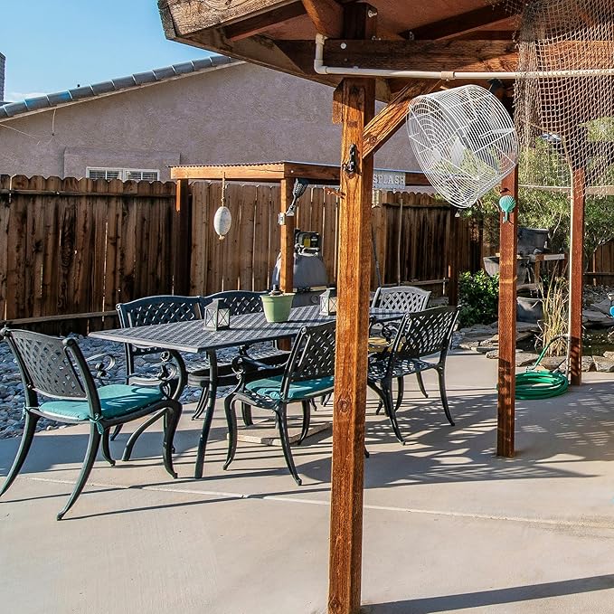 Greenhouse Air Circulation 1/3 HP 115V Ceiling Wall Mount Fan 5470CFM High Speed Circulation Fan for Greenhouse, Warehouse, Patio, Garage