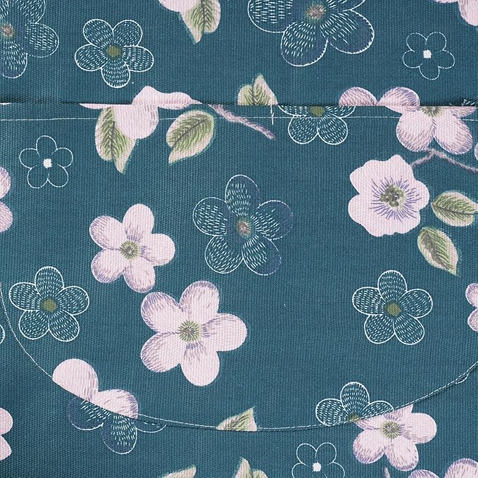 2 Pack Floral Apron for Women with Pockets, Adjustable Cotton Chef Aprons for Kitchen, Cooking, BBQ & Grill