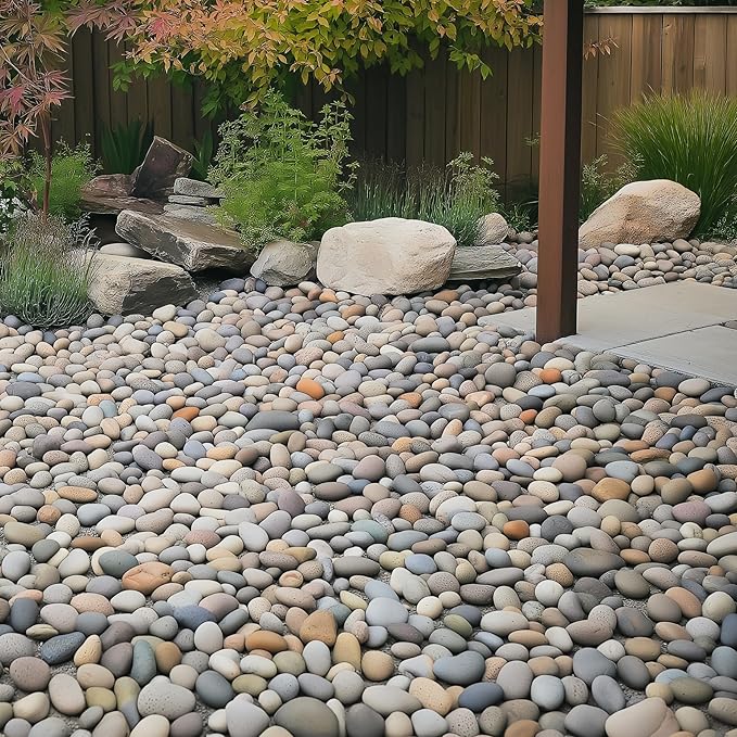 MSI Decorative Polished Multicolor Pebbles, 1.2 inch - 2 inch, 40 lb. Bag (55 Bags/Pallet)