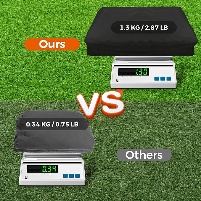 Grill Cover 600D Heavy Duty, Universal Fit Waterproof BBQ Grill Protector with Adjustable Straps, Weatherproof Outdoor Oven Cover for All Seasons