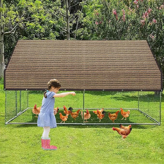 Shade Cloth for Garden,80% Mesh Tarp with Grommets Shade Cloth for Greenhouse,Patio,Vegetables,Plants Cover and Chicken Coops,Coffee Shade Net for Outdoor Garden