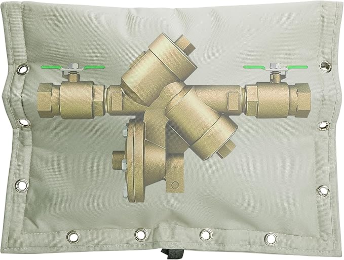 20 x 16 Inch Backflow Preventer Insulation Cover- 3 Way Opening Winter Pipe Insulation Sprinkler Valve Cover (5°F)- Waterproof Water Well Pump Covers for Outside Freeze Protection