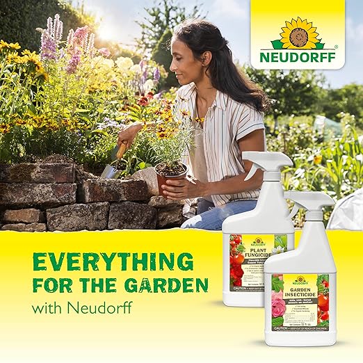 Neudorff Indoor Plant Spray for House Plants & Greenhouse, Kills Spider Mites, and Scale and 100+ Listed Insects on Contact for Organic Gardening, Contact Insecticide, Ovicide (32 oz)