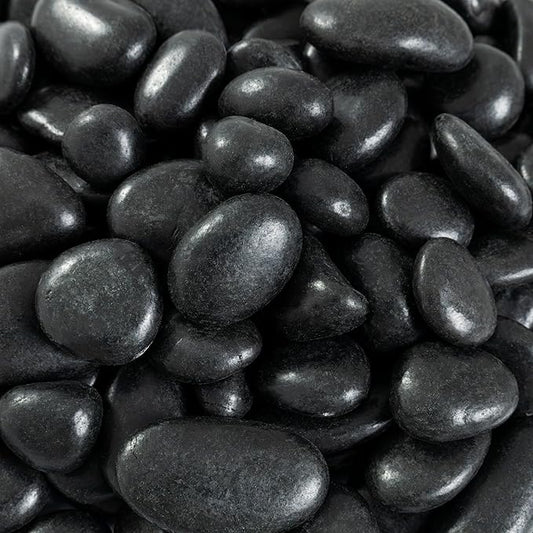 MSI Decorative Polished Black Pebbles, 0.4 Inch, 40 lb. Bag