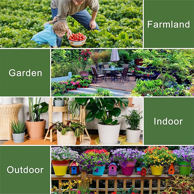 XLUX Long Probe Deep Use Soil Moisture Meter, Water Monitor Indicator Sensor, Hygrometer for Outdoor Indoor Large Pot Plants, Flower, Gardening, Farming