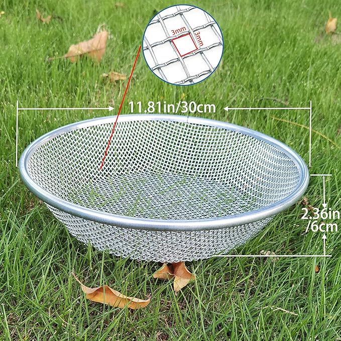 Gardening Sand Soil Compost Sifter Perfect for 5 Gallon Bucket (1, 1/8 Inch)