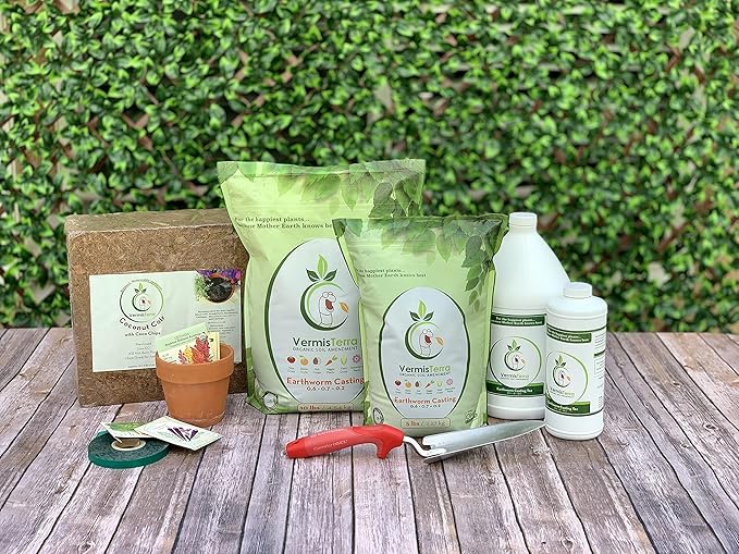 Worm Tea for Gardening - 32oz Quart - Organic Earthworm Soil Enhancer - Vermicompost with Kelp - Increase Yields, Boost Growth, Reduce Stress- Vegetables, Flowers, Fruit Trees - Plant Probiotic