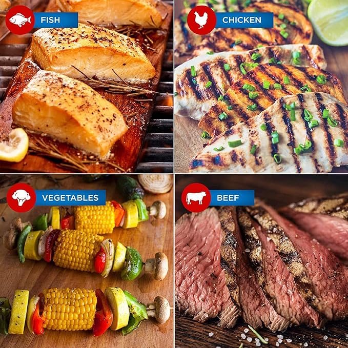 Jaccard Premium Cedar Planks, For Grilling, Fish, Meat, and Veggies, 6.5" x 3.5", 25 Small Planks for Gas, Ceramic, and Charcoal Grills