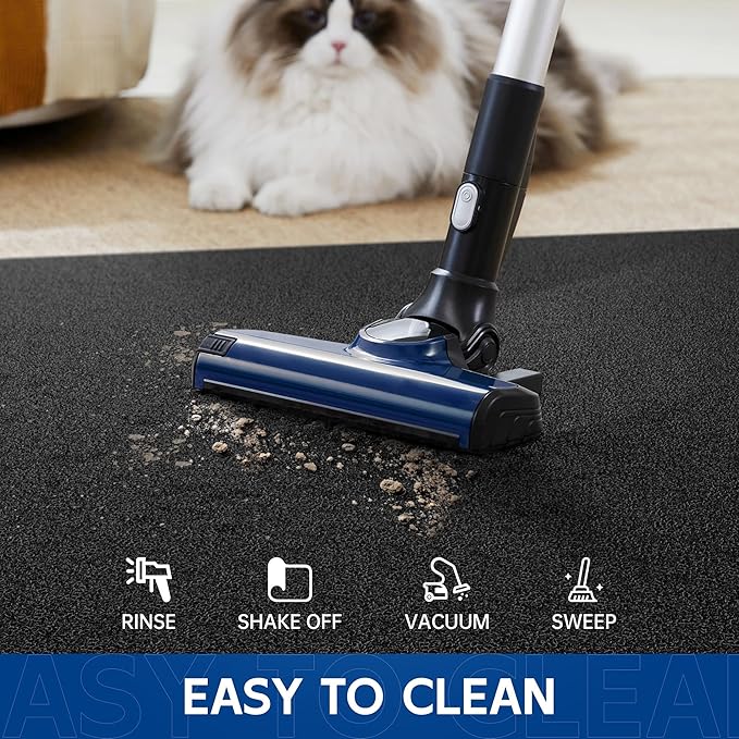 Sturdy Front Door Mat, 72" x 24" Heavy Duty Indoor Outdoor Doormat for Entryway, Fade Resistant, Waterproof Low Profile Entry Mat, Non Slip Welcome Mat for Outside Entrance, Patio, Home