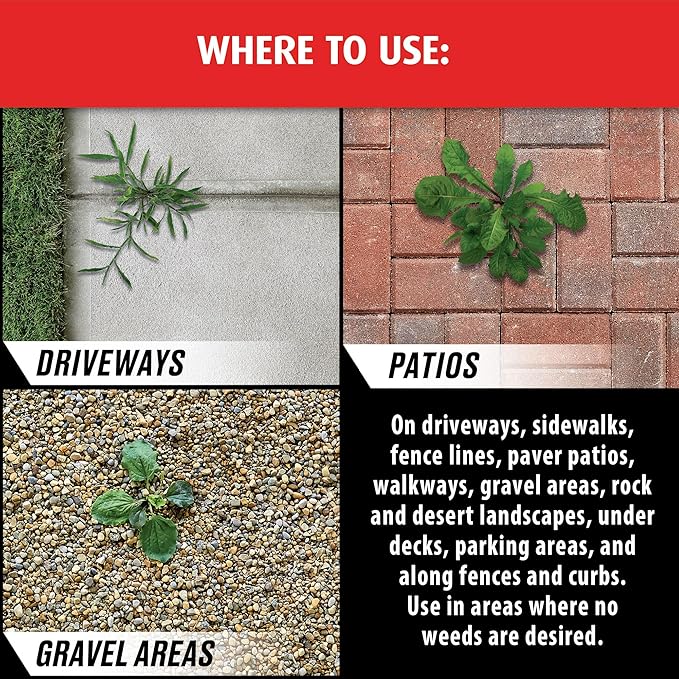 Ortho GroundClear Year Long Vegetation Killer, Kills Weeds and Grasses, Prevents Unwanted Weeds and Grasses for up to 1 Year, 1 gal.