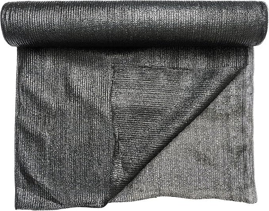 [WindscreenSupplyCo] 60% 5'10'' x 100 FT Eyelets Shade Cloth Roll Sunblock Shade UV Resistant Net for Garden Greenhouse Flower Plant Patio Kennel, Black - PS6160BLKX1