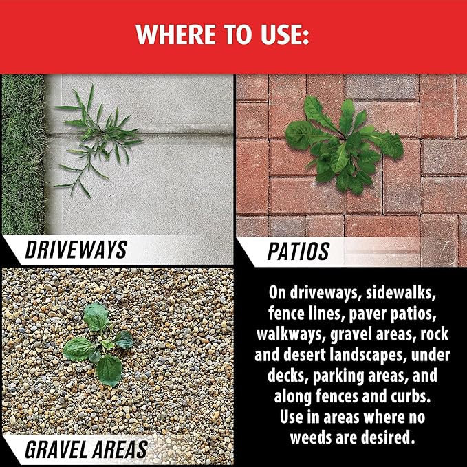 Ortho GroundClear Year Long Vegetation Killer2 Concentrate, Kills and Prevents Weeds Up to 1 Year, 2 gal.