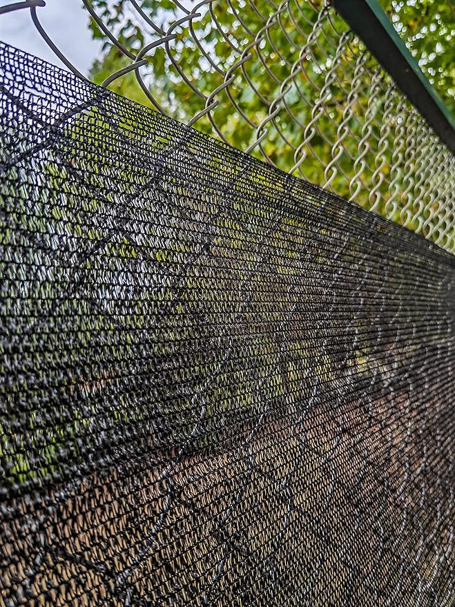 [WindscreenSupplyCo] 60% 5'10'' x 100 FT Eyelets Shade Cloth Roll Sunblock Shade UV Resistant Net for Garden Greenhouse Flower Plant Patio Kennel, Black - PS6160BLKX1