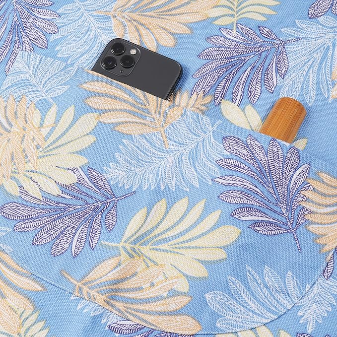 2 Pack Floral Apron for Women with Pockets, Adjustable Cotton Chef Aprons for Kitchen, Cooking, BBQ & Grill